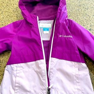 Columbia Kids Fleece Lined Rain Jacket - 4T